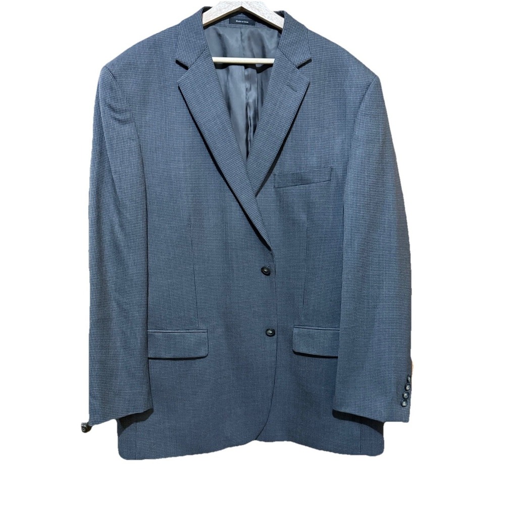 Joseph & Feiss Gold Men's Blazer Gray 100% Wool‎ Size 50L EUC